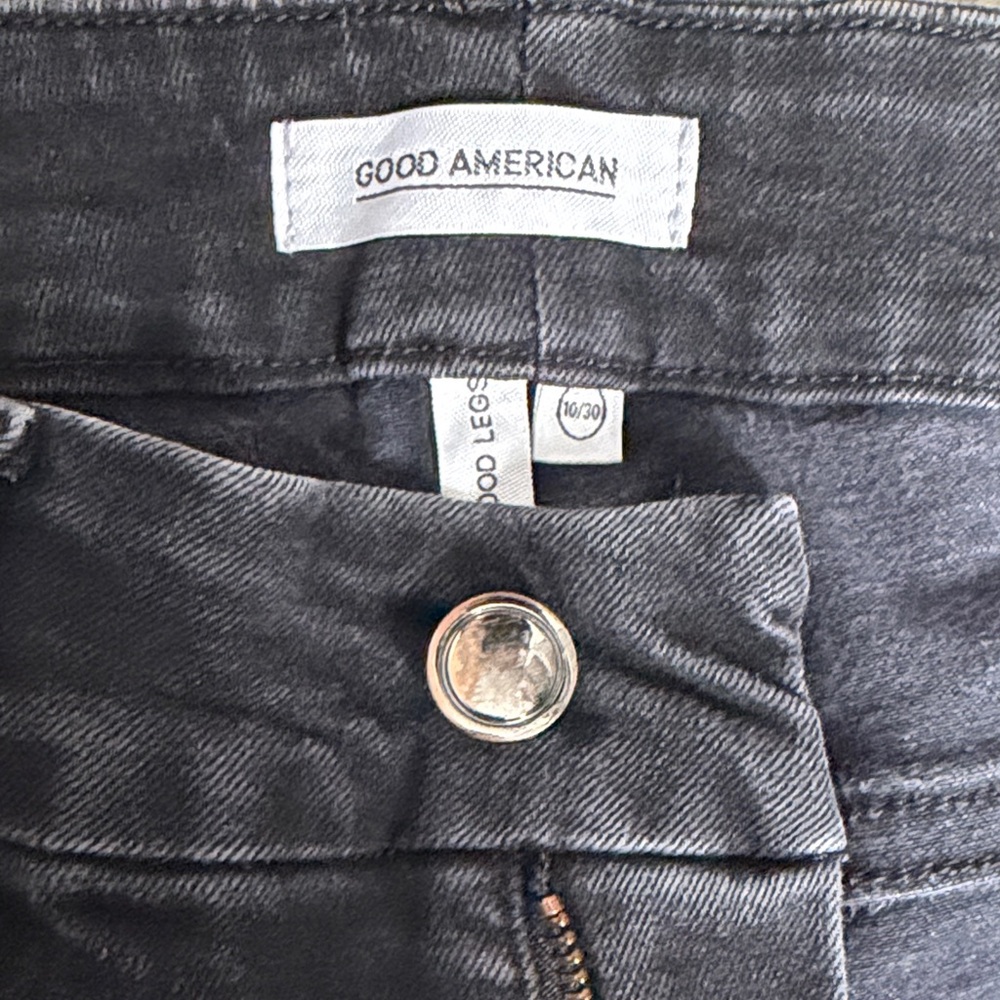 Good American Dark Gray Denim Jeans